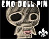 Emo Doll Unisex Pin