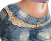 sheer lace panel shorts