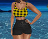 Yellow Tank Short Plad F