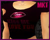 [MKT] kiss shirt - F