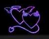 Neon Angel/Devil Hearts