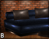 Blue Copper Club Sofa