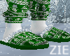 Xmas 25 PJ Slippers GRN