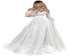 Satin  Crystal Rose Gown