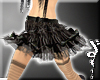 [W] Ruffled Skirt Black