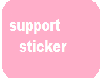 10 k Support Sticker