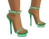 emerald green sandal