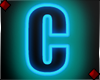 Neon Letter C