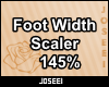 Foot Width Scaler 145%