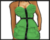 Green B Ruffle Dress