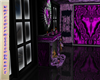 purple/black room