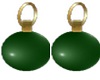 V2 Green Bauble Earrings