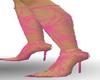 S* Pink Webbed Boots