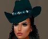 CRF* Teal Cowgirl Hat