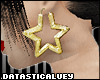 {d} Sexy Gold Star Hoops