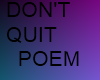 don't quit poem