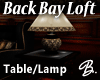 *B* Back Bay Table/Lamp