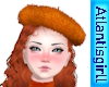 Fluffy Orange Beret