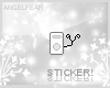 ~AF! Gray Ipod sticker