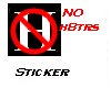 H8ters get out sticker