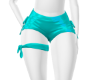 teal shorts