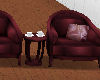[LL]Burgandy chairs
