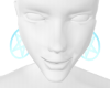 blue pentagram earrings