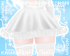 K| Fur Trim Skirt Snow