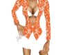 Orange spring suit