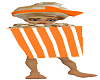 popcorn costume orange