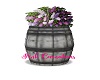 Barrel with Lilacs