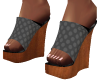 Polka Dot Wedge Sandals