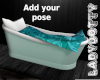 cozy tub bed teal
