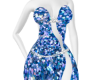 Vestido lentejuelas azul