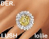 xo}Yellow Diam Lush Ring