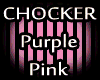 CHOCKER Purple Pink Lace