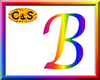 C&S Rainbow Letter B