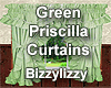 Green Priscilla Curtains