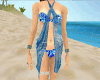 Sexy blue beach outfit