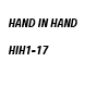 hand in hand