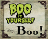 Boo signs Halloween