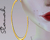 :S: Gold Pendant Earring