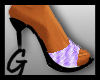 *G* Purple Checked Heels