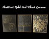 Abstract Gold Black Canv