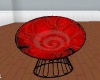Red/Black Papasan Chair