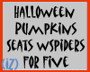 Pumpkins Seats5 wSpiders