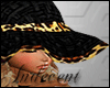 cheetah n black flop hat