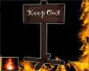 HF Keep Out Sign