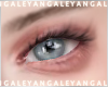 A) Blue glass eyes