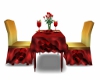 RED HRT ANI WEDDING TABL
